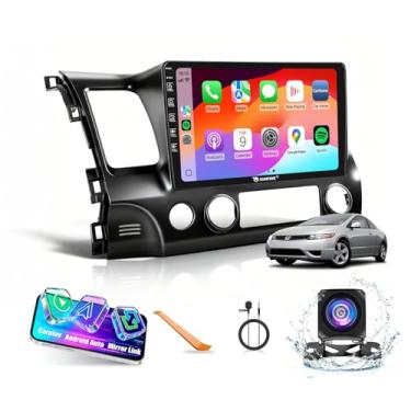 Imagem de Honda Civic 2006-2011 Quad Core 2G + 64G CarPlay Android Navegação Automática Android Stereo GPS Rádio Câmera Reversa Tela IPS Touchscreen Headunit Tablet Pad Media Player