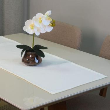 Imagem de Caminho De Mesa Basic 1 Peça 1,30m X 40cm Tecido Oxford 100% Poliéster - Palha