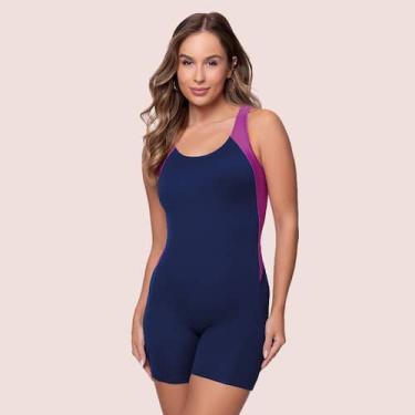 Imagem de Maiô Natação Selene Adulto Feminino Básico Liso Modelagem Clássica Mac