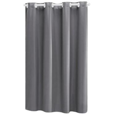 Imagem de Cortina De Pvc Impermeável Anti-mofo Para Box De Banheiro 1,40 x 2,00 (Prata)