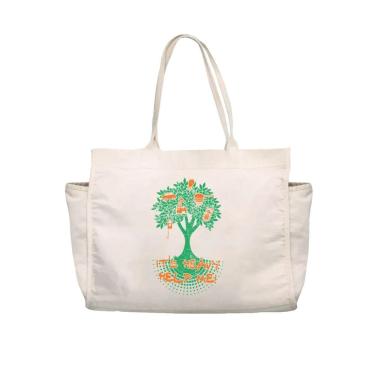 Imagem de Ecobag grande big GG algodão ecológico sustentável bolsa cru ou preto ecobags escola necessaire presente natal amigo ocu