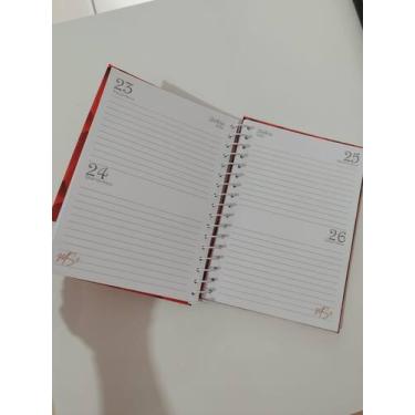 Imagem de Agenda 2024 vermelha - Produto artesnal