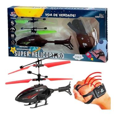 Imagem de Super Helicóptero De Controle Infantil Sensor De Gravidade
