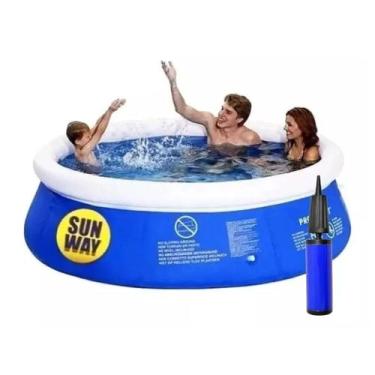 Imagem de Piscina Inflável 1000 Litros Sun Way + Bomba Manual - WINCY