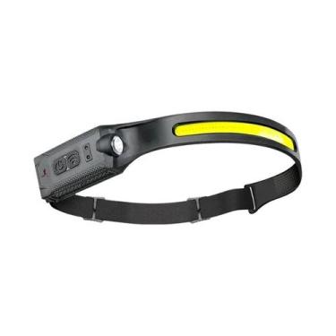 Imagem de Lanterna De Cabeça LED Recarregável De Alta Luminosidade Em Alumínio P
