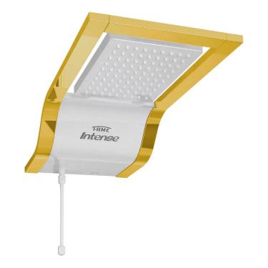 Imagem de Chuveiro Ducha Fame Intense Branco- Dourado - 220v -