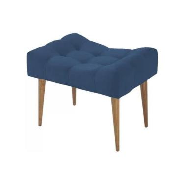 Imagem de Puff Requinte Vit Decor em Suede Bege  Confortável, Sofisticado e com 