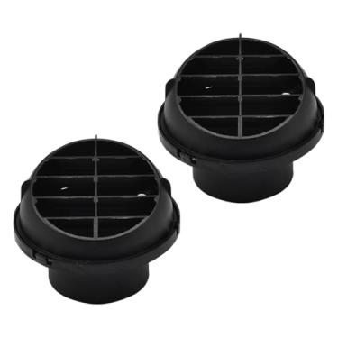 Imagem de Blueshyhall Saída de saída de ar quente de 60 mm, tubo de mangueira de duto de aquecedor automático de 2 peças, rotação de 360 graus para carro, ônibus, barco, trailer, quadriciclo