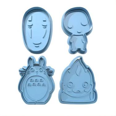 Imagem de Cortador Biscoito Molde Forma Studio Ghibli Galletas Marcador Carimbo 