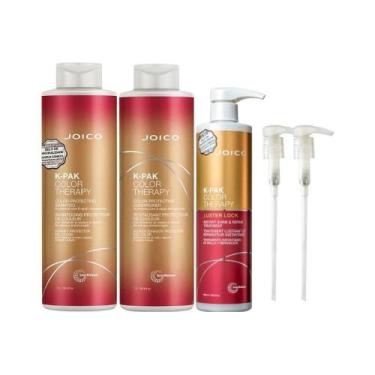 Imagem de Joico K-PAK Color Therapy Shampoo 1000ml + Condicionador 1000ml + Másc