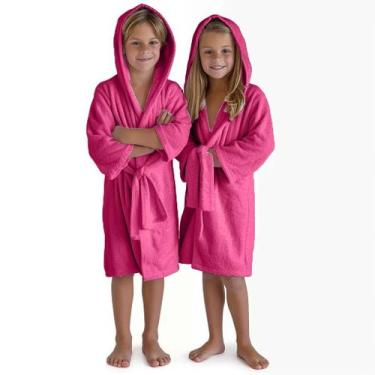 Imagem de Roupão Juvenil com Bolso Manta Flannel/Roupão Infantil de 05 a 08anos 