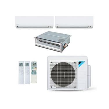 Imagem de Ar-Condicionado Multi Split Inverter Daikin 24.000 BTUs (2x Evap HW 9.000 + 1 Evap Duto 20.000) Quente/Frio 220V