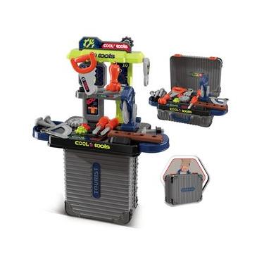 Imagem de Bancada de Ferramentas Infantil 3 em 1 Maleta 31pç Maxi Toys