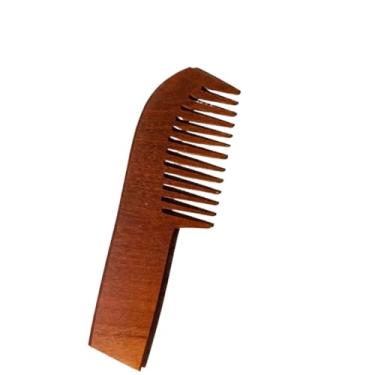 Imagem de Pente de Madeira para Cabelo e Barba com Benefícios Pentes Anti Frizz, Artesanal 20 cm(1)