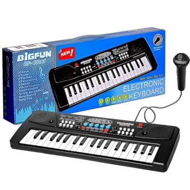 Imagem de Teclado Infantil 37 Teclas com Microfone 8 Tons Ritmos Gravação e Demos