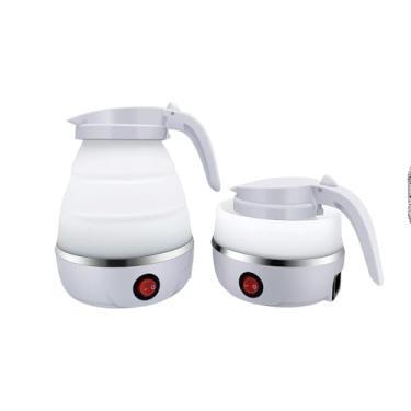 Imagem de Chaleira Elétrica Dobrável Portátil, Silicone e Aço Inoxidável, 600ml, 600W, 110v, 16.5x12.5cm