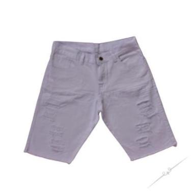 Imagem de BermudaWM Jeans Juvenil Destroyed Masculina-Masculino