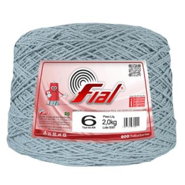 Imagem de Barbante Fial nº6 2 kg, 89 Cinza