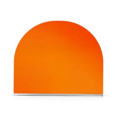 Imagem de Porta-guardanapos ombré laranja, porta-guardanapos para guardanapos de pano, 1 pacote, suporte de acrílico antiderrapante
