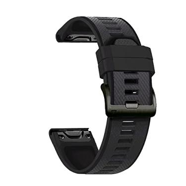 Imagem de AXPTI Pulseira de silicone para Garmin Fenix 5 5X Plus 6 6X Pro Enduro Descent Mk1 Correa (Cor: K, Tamanho: Outras pulseiras de 22 mm)