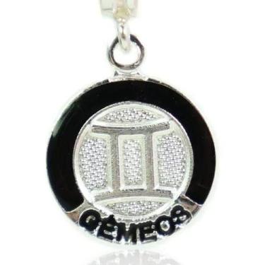 Imagem de Berloque Charm Signo Zodiaco Prata Legitima 925 - La&Ny Pratas, 2, Gêm