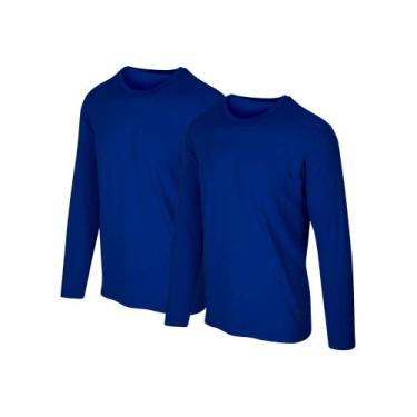 Imagem de Kit 2 Camisetas Proteção Solar Permanente UV50+ Tecido Gelado  Slim Fi
