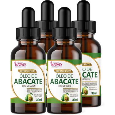 Imagem de Kit Com 4 - Óleo de Abacate Premium Com Vitamina E Extravirgem 30ml Nataly-Unissex