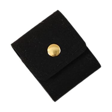 Imagem de Fiocias Mini Bolsa de Viagem para Joias, Porta-Joias Enrolável, Caixa para Berloques, Bolsa Organizadora para Bijuterias E Lembrancinhas de Viagem, Preto