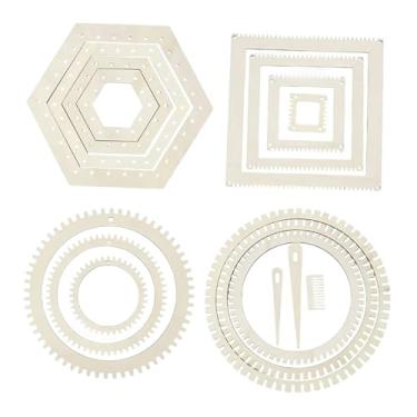 Imagem de IEUDNS Kit com 14 Teares para Crianças E Adultos, Ideal para Artesanato, Tapetes de Mesa E Outras Atividades Manuais.