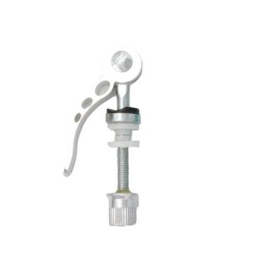 Imagem de Parafuso de selim de bicicleta substituível ao ar livre resistente ao desgaste clipe de tubo de assento de bicicleta de estrada liga de alumínio rápido (prata)