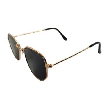 Imagem de Óculos de Sol Miami Hexagonal Feminino - Victória Herrera, Rose, Lente