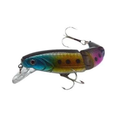 Imagem de Isca Artificial Rígida Para Robalo Com Olhos 3D, Crankbaits, Minnow, S