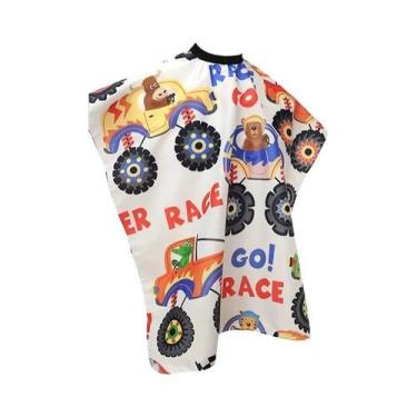 Imagem de Capa De Corte De Cabelo Infantil Com Desenho De Carro, Profissional Pa