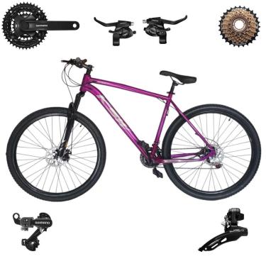 Imagem de Bicicleta Ksw Xlt 29 21v Aluminio Leve Mtb Freio Disco Suspensão 80mm SHIMANO-Unissex