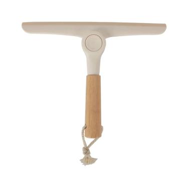 Imagem de Rodo de Pia Doblável Oikos com Cabo de Bambu Branco