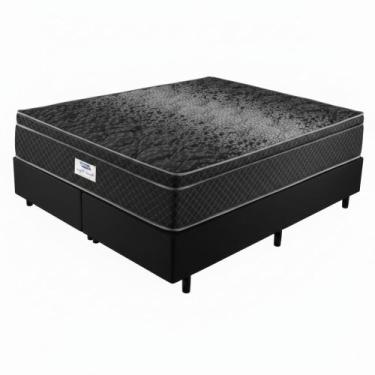 Imagem de Cama Box Casal Queen 158cm Gazin Perola Negra molas ensacadas altura d