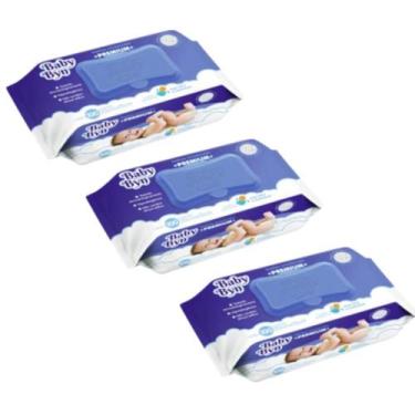 Imagem de Pack toalha umedecida baby byn premium 100 unidades com tampa flip top