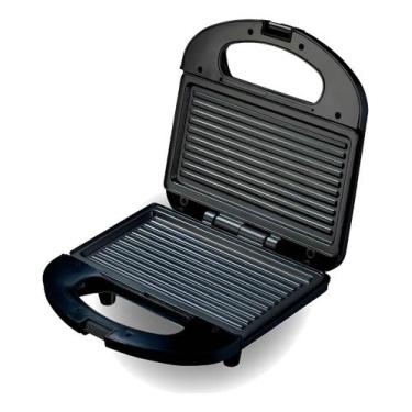 Imagem de Sanduicheira E Mini Grill Antiaderente Preta E Inox Best Cor