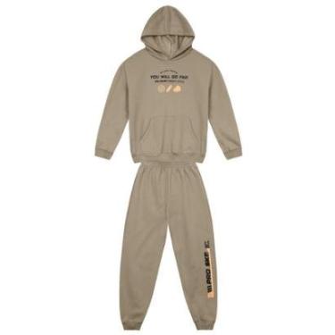 Imagem de Conjunto infantil menino de Skate em moletinho Brandili-Masculino