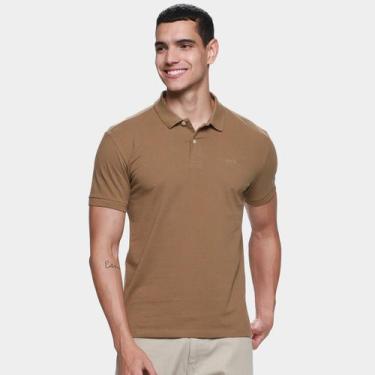 Imagem de Camisa Polo Colcci Casual Masculina, Bege escuro, P