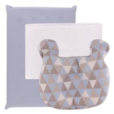 Imagem de Kit Travesseiro de Bebê Recém Nascido 3 Peças Menino Menina - Koala Ba