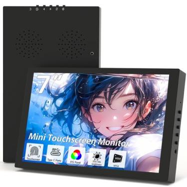 Imagem de Monitor Pisichen 7 polegadas Touchscreen HDMI Tipo-C