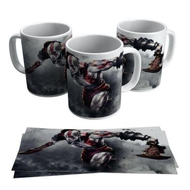 Imagem de Caneca God of War Kratos Gamer Geek Game Jogo