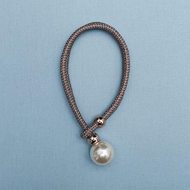 Imagem de 1 peça de fivelas de cortina de corda de ligação, enfeites de ligação, cortinas de cama, cordas de armazenamento, tiras de cortina de pérolas amarrações de cortina, t10,4 peças