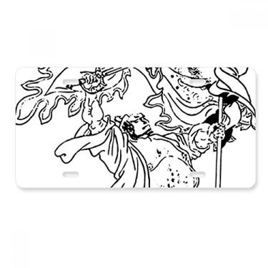 Imagem de DIYthinker Masterpiece Romance Kingdoms Placa de carro Decoração de carro Acessório de aço inoxidável