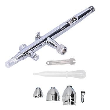 Imagem de Aerógrafo de pintura, escova de ar leve de latão portátil para colorir modelos para pintura