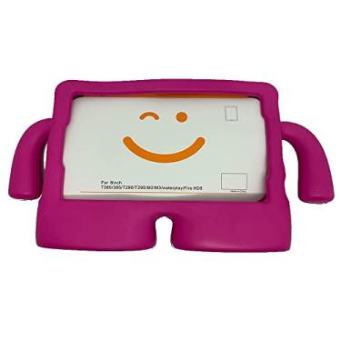 Imagem de Capa Infantil Borracha Compatível Para Samsung Galaxy Tab A 8'' T290 / T295 (2019) -ROSA,EVA, Emborrachada, Leve