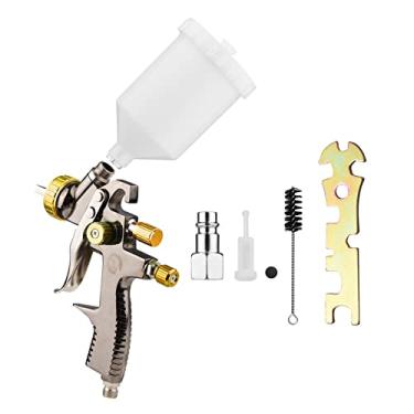 Imagem de Snsowed LVLP 1.8mm Kit de pistola de pulverização de ar 600cc Fluid Cup Gravity Feed Air Paint Sprayer Mini Handheld 360-degree Paint Spraying Gun para Reparo de Carro Móveis Pintura de Parede de Superfície