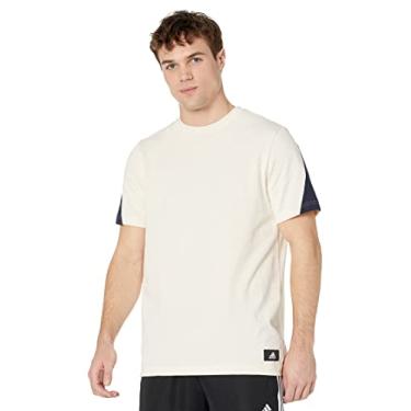 Imagem de adidas Camiseta masculina Future Icon Single Jersey, Branco Maravilha, P