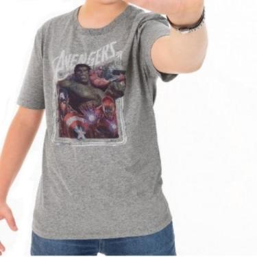 Imagem de Camiseta Infantil Estampa Vingadores Manga Curta Marvel - Cativa